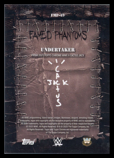 Undertaker - 2025 Topps Chrome WWE Famed Phantoms Orange 04/25