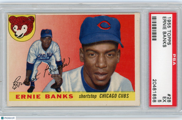 Ernie Banks - 1955 Topps #28 PSA 5