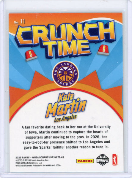 Kate Martin - 2026 Donruss Crunch Time Gold /10
