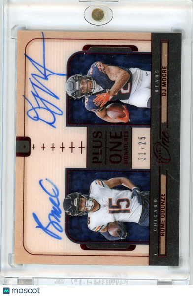 DJ MOORE ROME ODUNZE - 2024 Panini One Plus One Auto 21/25