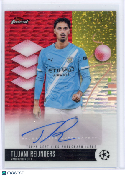 TIJJANI REIJNDERS - 2025-26 FINEST CHAMPIONS LEAGUE RED WAVE AUTO /5