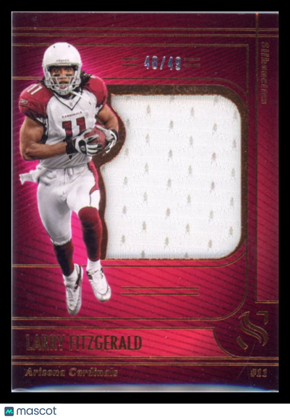 Larry Fitzgerald - 2026 Panini Silhouette Football Red Jersey Patch 40/49