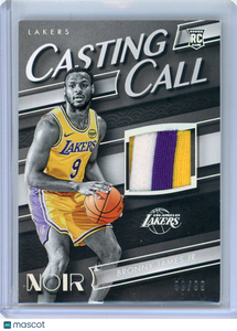 Bronny James Jr. - 2024-25 Panini Noir 2025 RC Patch Casting Call 59/99