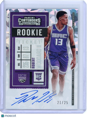 Robert Woodard - 2020-21 Panini Contenders Basketball 2021 Cracked Ice RC 21/25