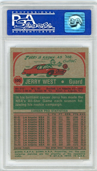 JERRY WEST - 1973 Topps PSA 8 #100