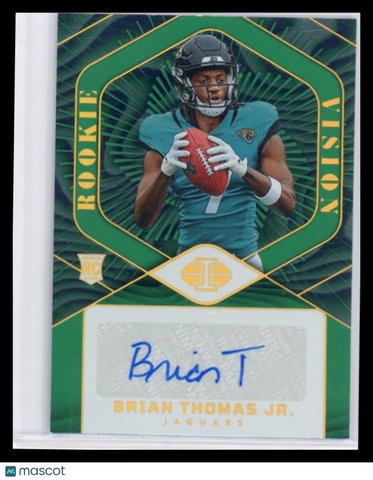 Brian Thomas Jr. - 2024  Illusions Rookie Vision Signatures Green Auto 10/10