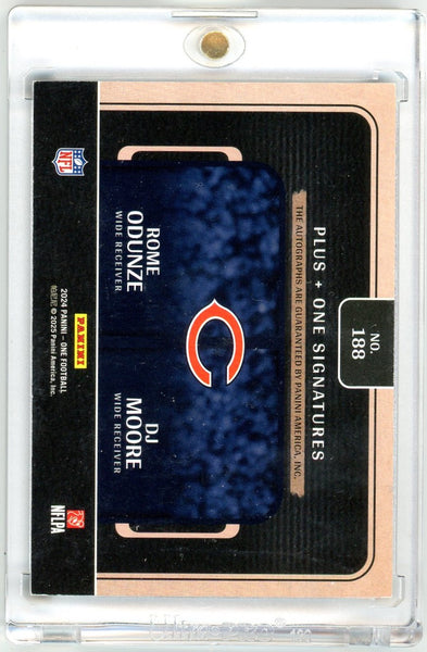 DJ MOORE ROME ODUNZE - 2024 Panini One Plus One Auto 21/25