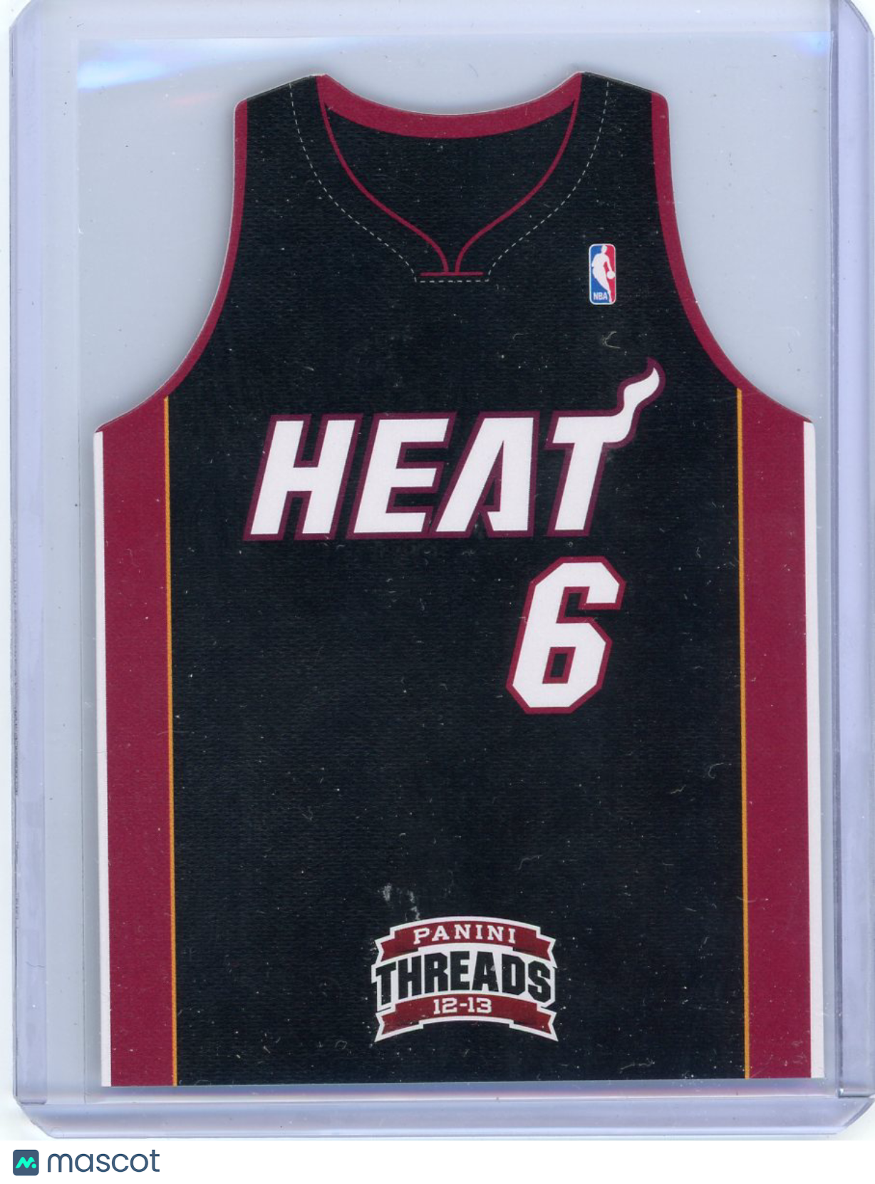 LeBron James - 2012-13 Panini Threads Basketball Jersey Uniform #4 Miami Heat