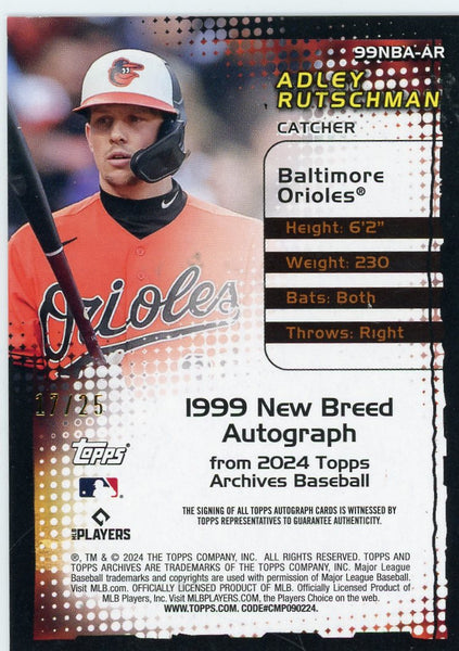 Adley Rutschman - 2024 Topps Archives New Breed Autograph 17/25