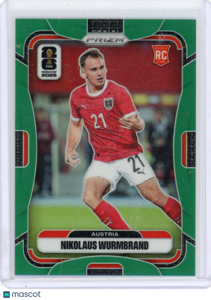Nikolaus Wurmbrand - 2026 Prizm World Cup Green Rookie 3/5