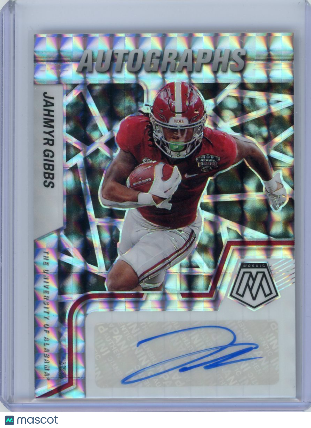 Jahmyr Gibbs - 2023 Panini Prizm Mosaic Draft Picks Rookie Auto Autograph