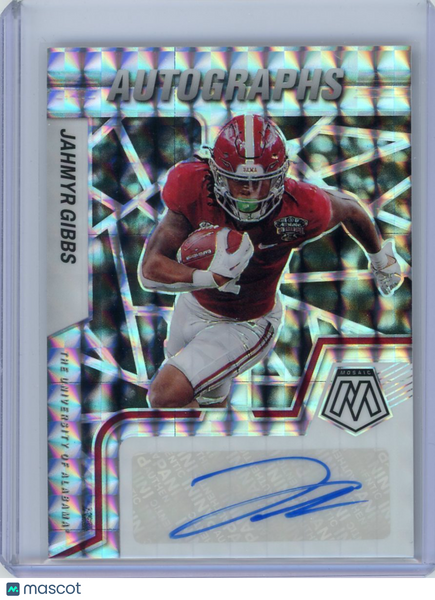 Jahmyr Gibbs - 2023 Panini Prizm Mosaic Draft Picks Rookie Auto Autograph