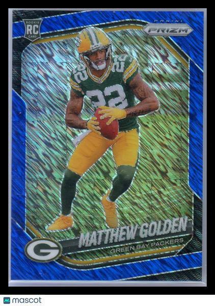Matthew Golden - 2025 Panini Prizm Blue Shimmer Rookie /35