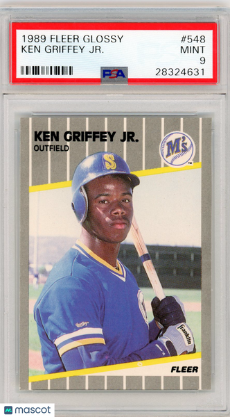Ken Griffey JR. - 1989 Fleer Glossy PSA 9 Rookie #548