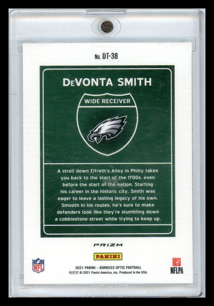 DeVonta Smith - 2021 Panini Donruss Optic Downtown RC