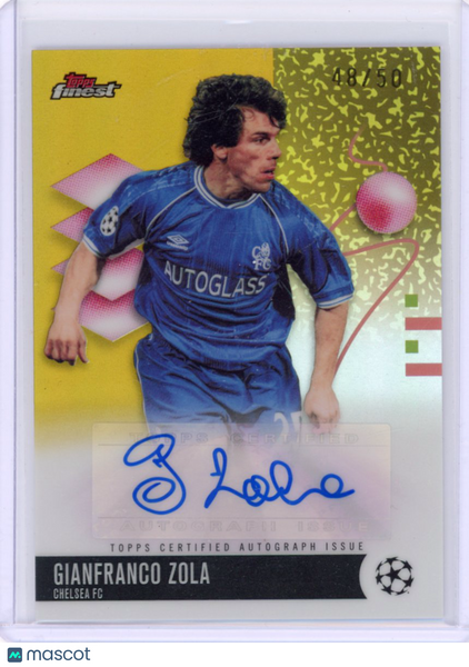 Gianfranco Zola - 2026 Finest Champions League Gold Refractor Auto /50