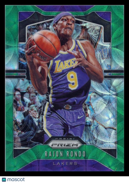 Rajon Rondo - 2019-20 Panini Prizm Green Scope /8