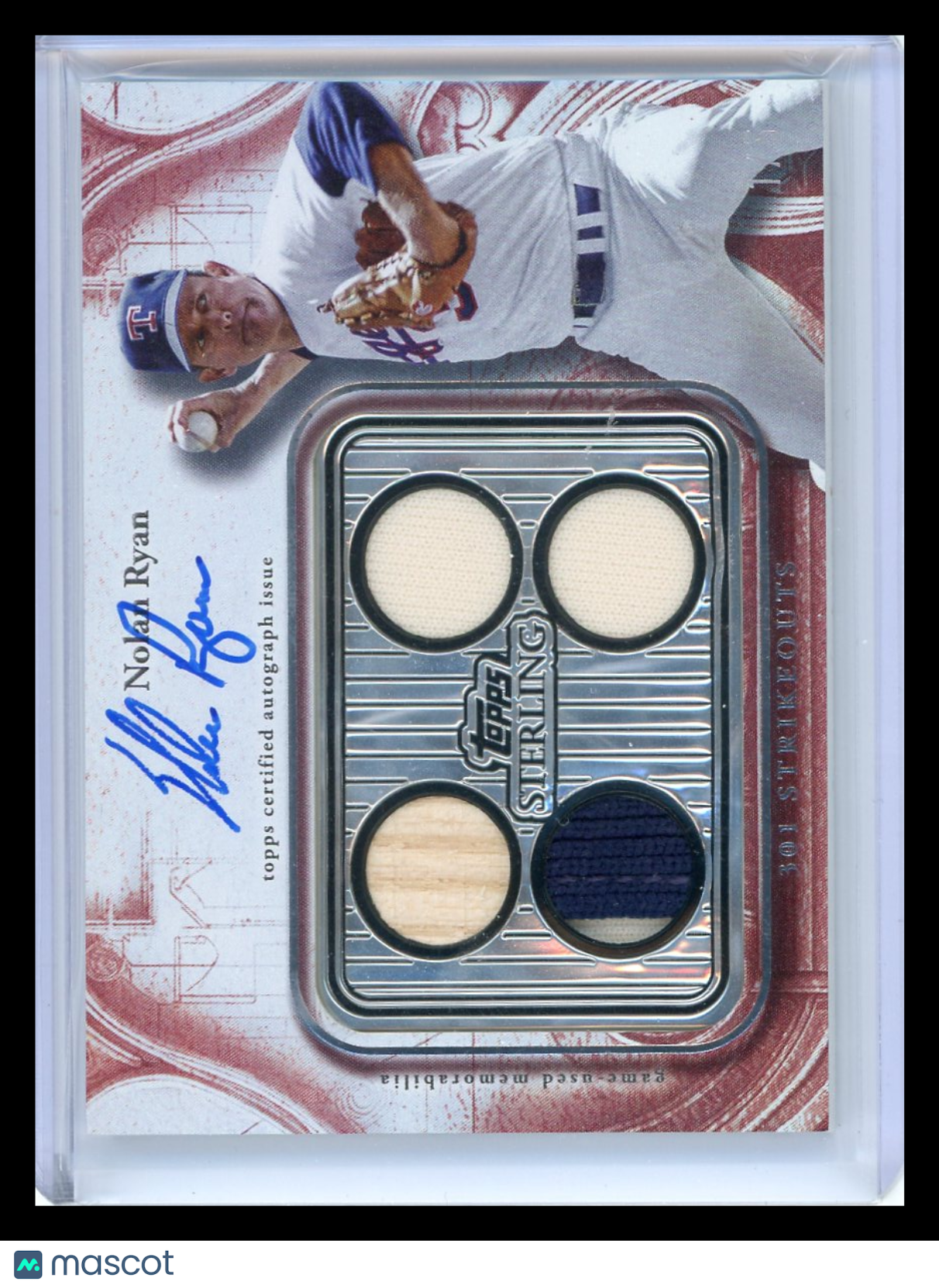 Nolan Ryan - 2025 Topps Sterling Autograph Bat Relic Relic/Patch