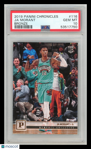 Ja Morant - 2019 Panini Chronicles Bronze Rookie #116 PSA 10 Young Dolph