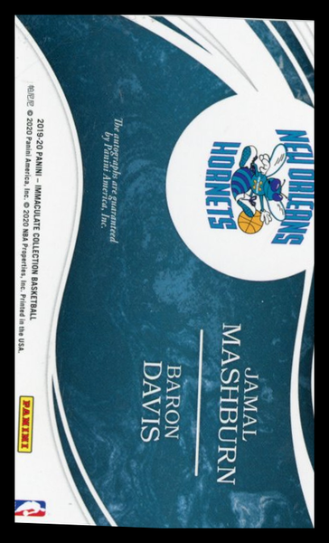 Baron Davis Jamal Mashburn - 2019-20 Panini Immaculate Collection DUAL AUTO /49