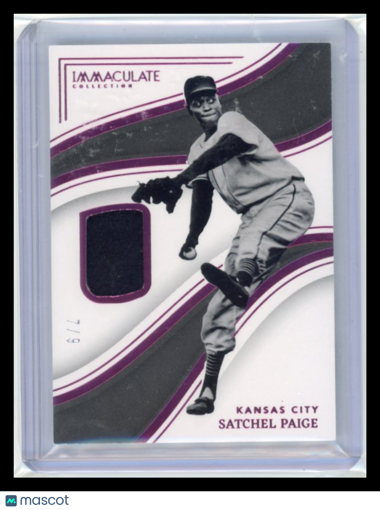 Satchel Paige - 2023 Panini Immaculate Collection 7/9 Game-worn material