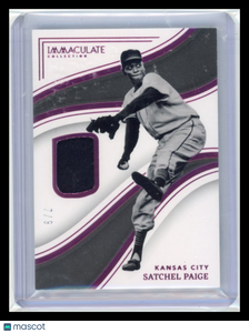 Satchel Paige - 2023 Panini Immaculate Collection 7/9 Game-worn material