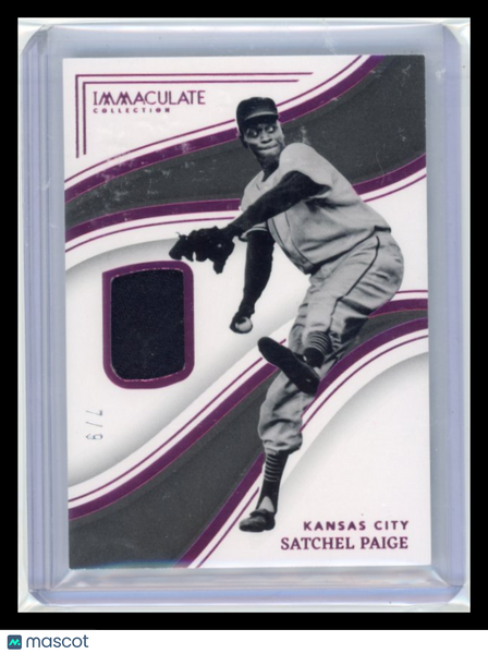 Satchel Paige - 2023 Panini Immaculate Collection 7/9 Game-worn material