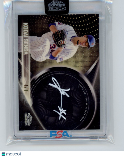 Kodai Senga - 2026 Topps Chrome Black Superfractor Auto 1/1