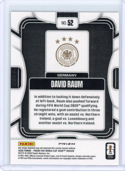 David Raum 2026 Prizm World Cup King Snake