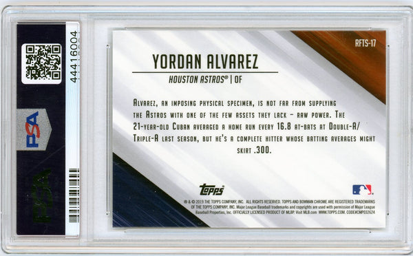 Yordan Alvarez - 2019 Bowman Ready For The Show Chrome PSA 10