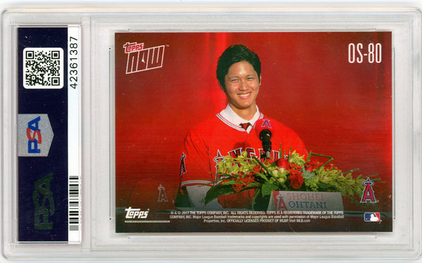 Shohei Ohtani - 2017 Topps Now OS-80 Off-Season PSA 10