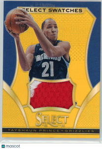 Tayshaun Prince - 2013-14 Panini Select Basketball 2014 Patch 01/10 Gold