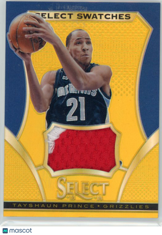 Tayshaun Prince - 2013-14 Panini Select Basketball 2014 Patch 01/10 Gold