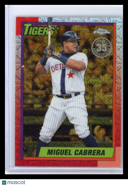 Miguel Cabrera - 2025 Topps Chrome 1990 Topps 35th Anniversary Gold /50
