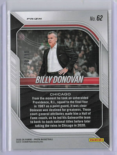 Billy Donovan - 2026 Prizm Basketball Gold Shimmer /10
