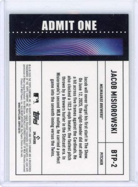 Jacob Misiorowski - 2026 Topps Chrome Logofractor Purple Big Ticket /75