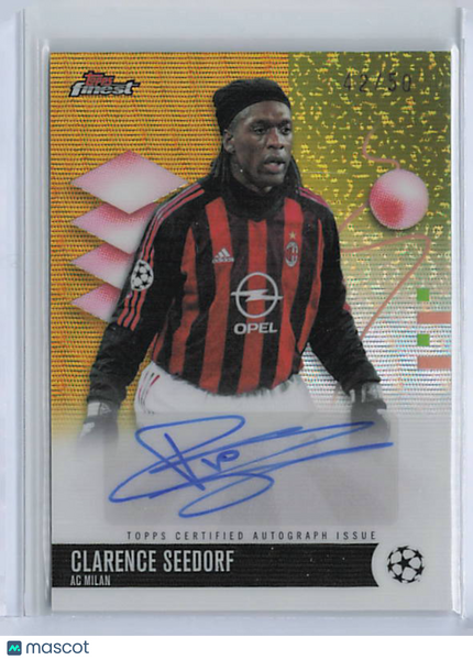 Clarence Seedorf - 2025-26 Finest Gold Wave Auto /50