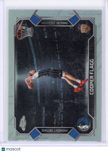 Cooper Flagg - 2025-26 Topps Chrome Moment in Time Refractor Rookie