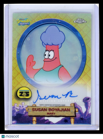 2025 Topps Chrome SpongeBob SquarePants Auto Susan Boyajian