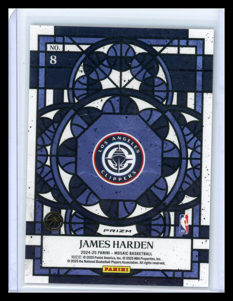 James Harden - 2024-25 Panini Mosaic Prizm 2025 Stained Glass