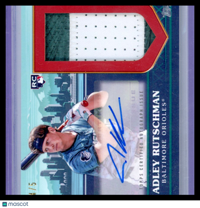 Adley Rutschman - 2023 Topps Baseball Update Series 4/5 Autograph Jumbo Patch RC