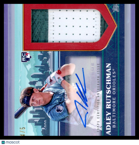 Adley Rutschman - 2023 Topps Baseball Update Series 4/5 Autograph Jumbo Patch RC
