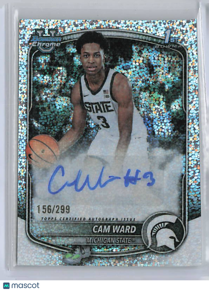 Cam Ward - 2025-26 Bowman Chrome Speckle Auto /299