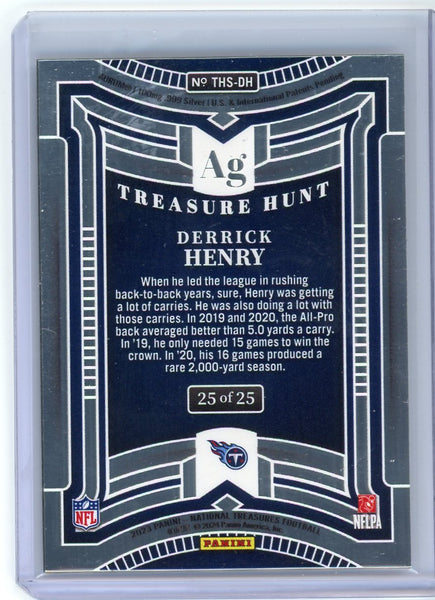 Derrick Henry - 2024 Panini National Treasures Treasure Hunt Silver 25/25