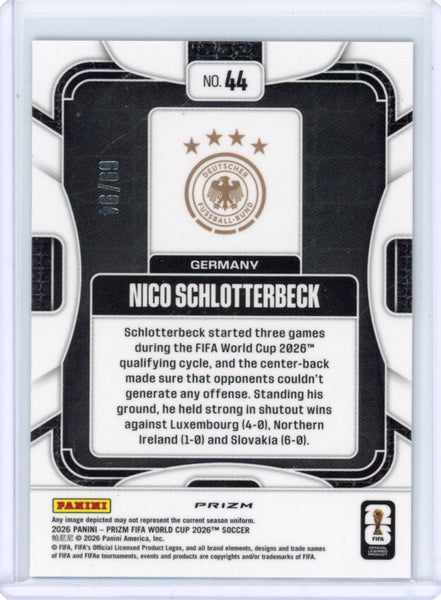 Nico Schlotterbeck - 2026 Fifa World Cup Prizm Blue Stars Stripes /94