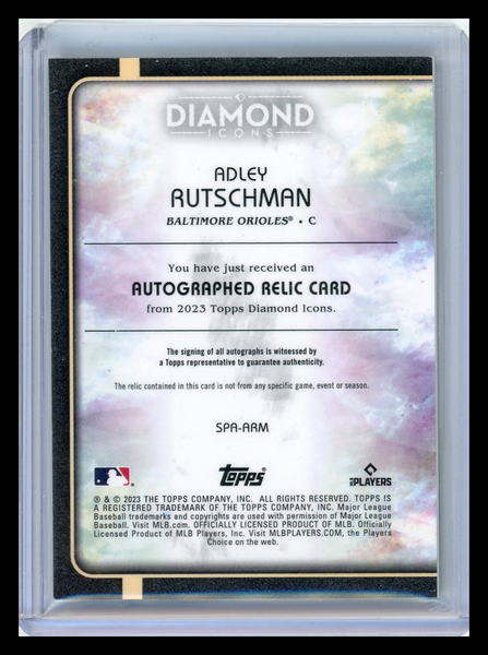 Adley Rutschman - 2023 Topps Diamond Icons Autograph RC Game Used  4/5