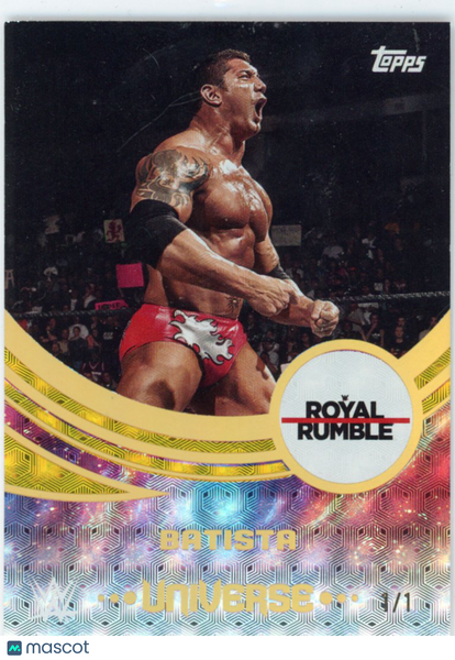 Batista 2026 WWE Royal Rumble Foilfractor 1/1