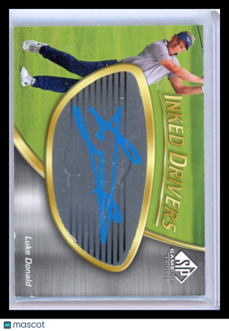 Luke Donald - 2024 Upper Deck SP Game Used Inked Drivers Auto