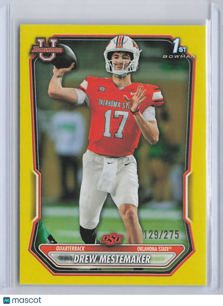 Drew Mestemaker - 2026 Bowman U Yellow Paper /275