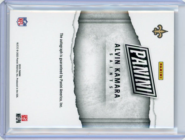 Alvin Kamara - 2023 Panini Autograph 09/14 Patch National PA-AK